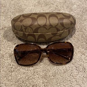 Large Tortoise Coach Sunglasses